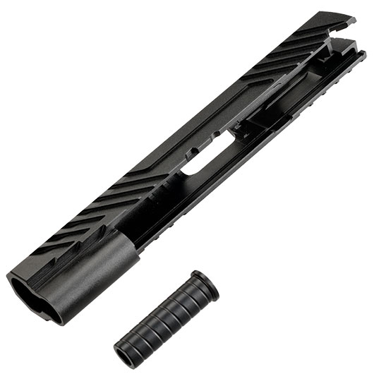 Dr. Black Type 300 CNC 6063 Aluminium Schlitten f. Tokyo Marui Hi-Capa 5.1 GBB schwarz Bild 6