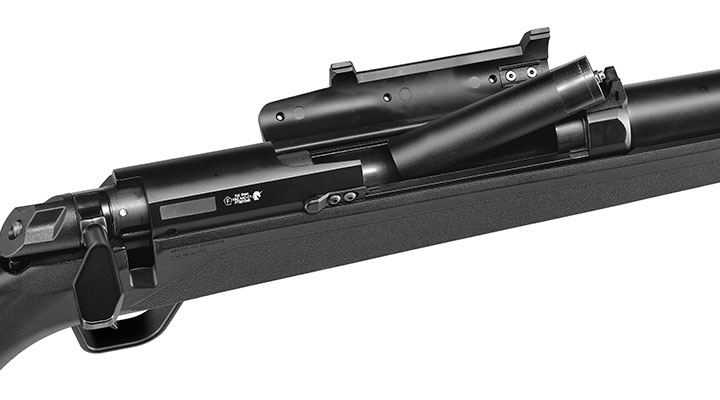 Action Army AAC-C1 Athena Gas Bolt Action Snipergewehr Springer 6mm BB schwarz Bild 11