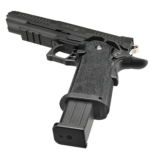 Modify Hi-Capa 5.1 Trinity Vollmetall GBB 6mm BB schwarz / silber Bild 5