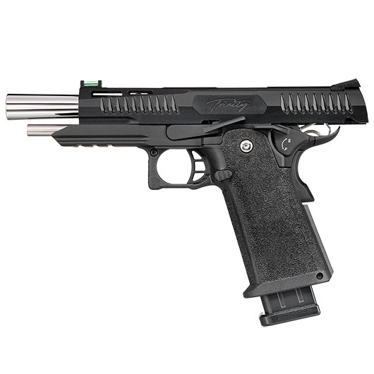 Modify Hi-Capa 5.1 Trinity Metallrahmen / Polymer-Schlitten GBB 6mm BB schwarz / silber Bild 2