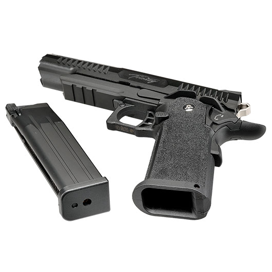 Modify Hi-Capa 5.1 Trinity Metallrahmen / Polymer-Schlitten GBB 6mm BB schwarz / silber Bild 6