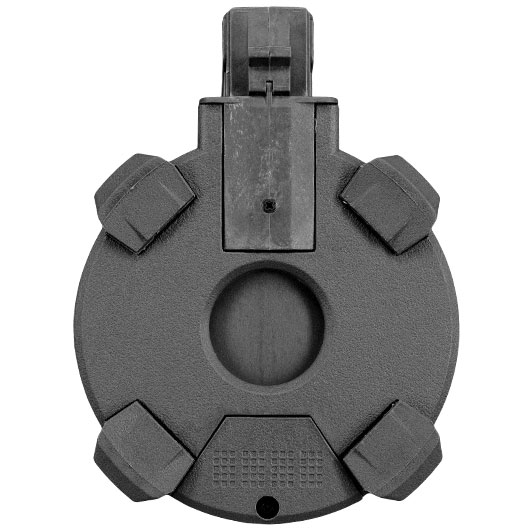 A&K AK D-60 Style Polymer Trommelmagazin 1200 Schuss schwarz - elektrisch Bild 5