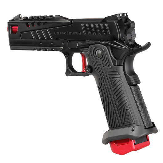 ICS BLE Hi-Capa Carnotaurus Split-Slide m. Metallschlitten GBB 6mm BB schwarz / rot Bild 9