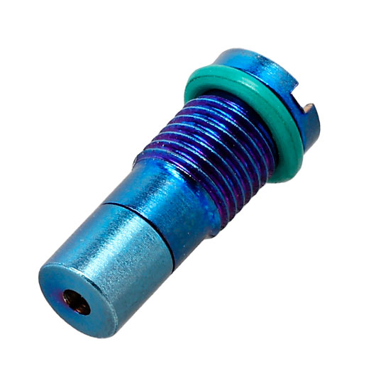RGW Edelstahl Green-Gas Magazin-Einfllventil f. Maruzen / Marushin / Tokyo Marui GBB Magazine blau Bild 1
