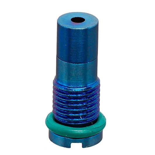 RGW Edelstahl Green-Gas Magazin-Einfllventil f. Maruzen / Marushin / Tokyo Marui GBB Magazine blau Bild 3