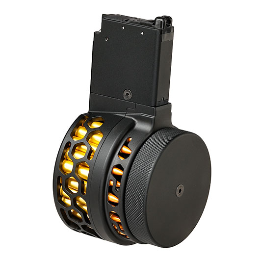 Dytac X-Style Metall-Trommelmagazin 100 Schuss f. VFC M4 / M16 GBB Serie schwarz Bild 1