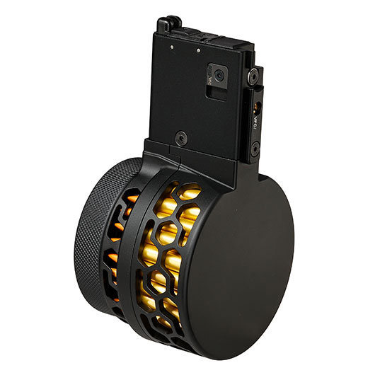 Dytac X-Style Metall-Trommelmagazin 100 Schuss f. VFC M4 / M16 GBB Serie schwarz Bild 3