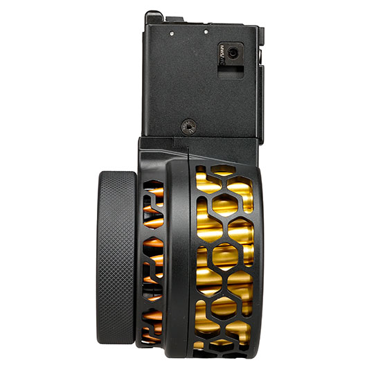 Dytac X-Style Metall-Trommelmagazin 100 Schuss f. Tokyo Marui MWS M4 / M16 GBB Serie schwarz Bild 6