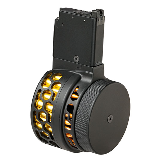 Dytac X-Style Metall-Trommelmagazin 100 Schuss f. GHK M4 / M16 GBB Serie schwarz Bild 1