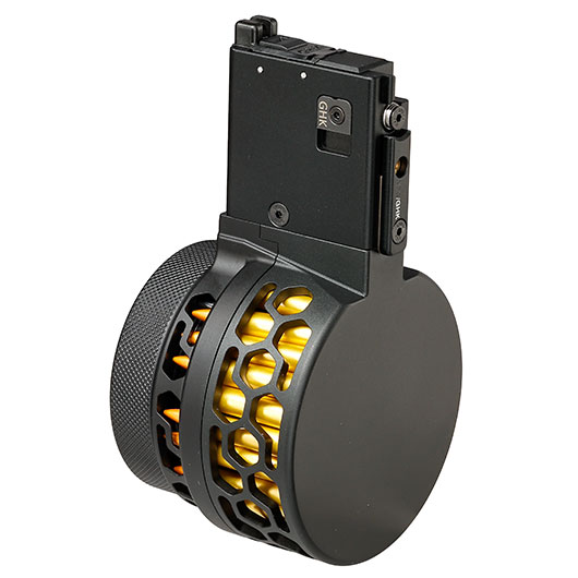 Dytac X-Style Metall-Trommelmagazin 100 Schuss f. GHK M4 / M16 GBB Serie schwarz Bild 3