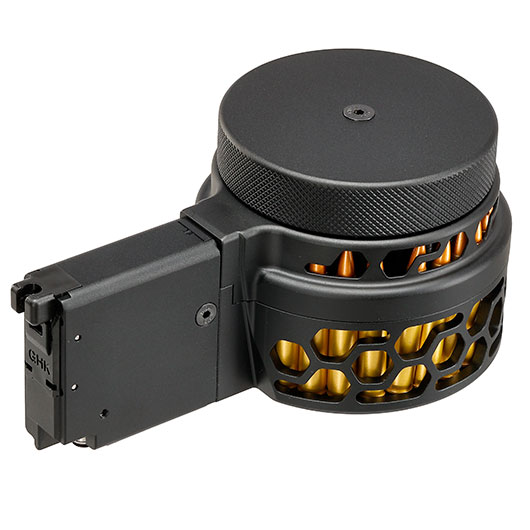 Dytac X-Style Metall-Trommelmagazin 100 Schuss f. GHK M4 / M16 GBB Serie schwarz Bild 8
