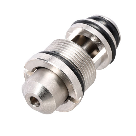 AMG Edelstahl High Output Magazin-Auslassventil f. Tokyo Marui M4 MWS GBB Gewehre silber