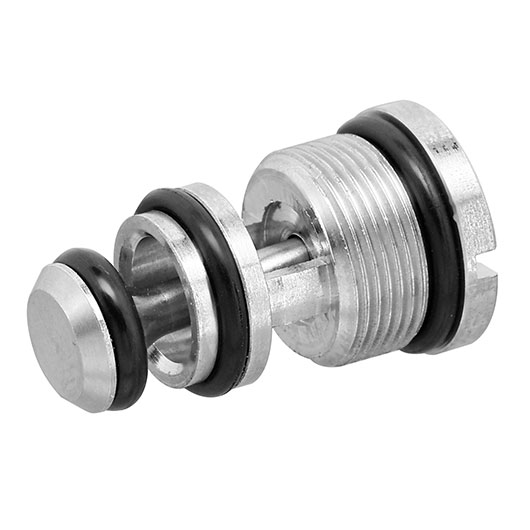 AMG Edelstahl High Output Magazin-Auslassventil f. Action Army AAP-01 GBB Pistolen silber Bild 1