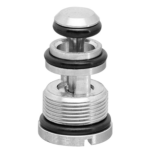 AMG Edelstahl High Output Magazin-Auslassventil f. Action Army AAP-01 GBB Pistolen silber Bild 3