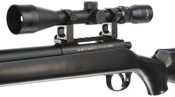 Well MB07 M700 Snipergewehr inkl. Zweibein / Zielfernrohr Springer 6mm BB schwarz Bild 6