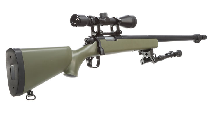 Well MB07 M700 Snipergewehr inkl. Zweibein / Zielfernrohr Springer 6mm BB oliv Bild 3