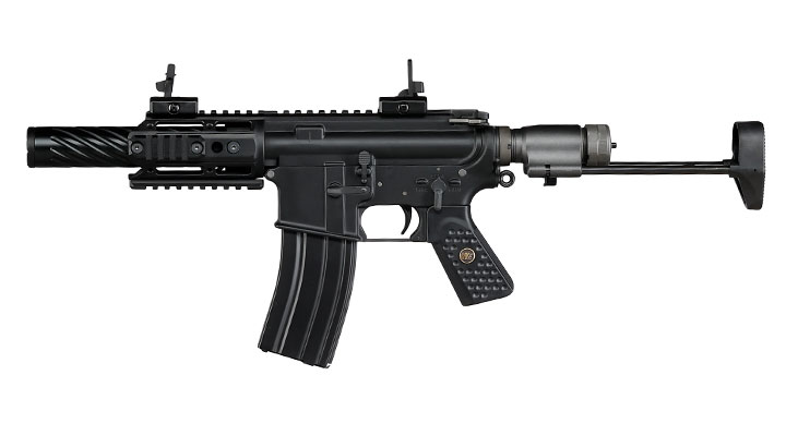 Wei-ETech M4 R5C PDW Vollmetall AWSS Open-Bolt GBB 6mm BB schwarz - Version 3 Bild 1