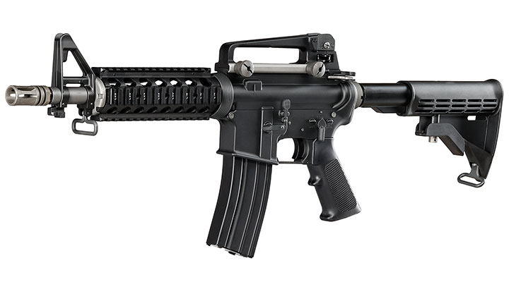Wei-ETech M4 CQB RIS Vollmetall AWSS Open-Bolt GBB 6mm BB schwarz - Version 3