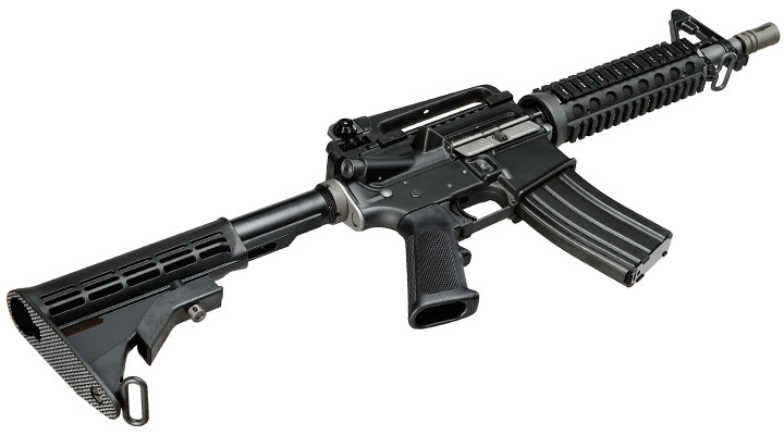 Wei-ETech M4 CQB RIS Vollmetall AWSS Open-Bolt GBB 6mm BB schwarz - Version 3 Bild 5