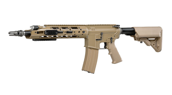 Wei-ETech M4 Raptor Standard Vollmetall AWSS Open-Bolt GBB 6mm BB tan - Version 3