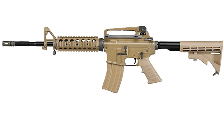 Wei-ETech M4A1 RIS Carbine Vollmetall AWSS Open-Bolt GBB 6mm BB tan - Version 3 Bild 1