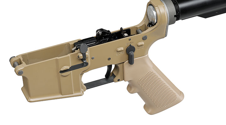 Wei-ETech M4A1 RIS Carbine Vollmetall AWSS Open-Bolt GBB 6mm BB tan - Version 3 Bild 10