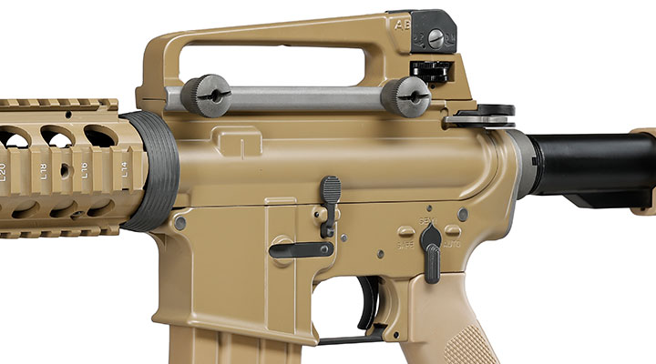 Wei-ETech M4A1 RIS Carbine Vollmetall AWSS Open-Bolt GBB 6mm BB tan - Version 3 Bild 7