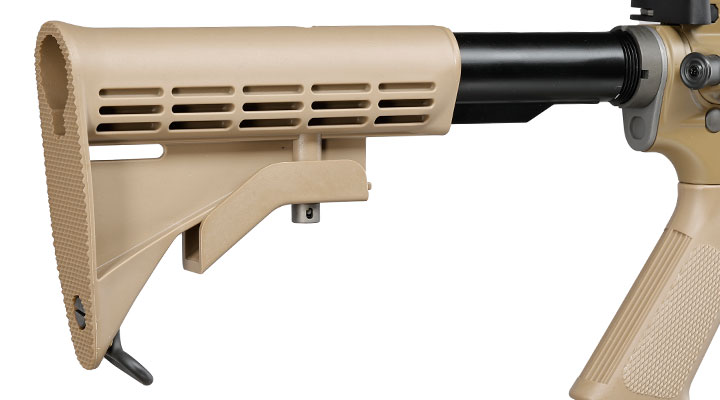 Wei-ETech M4A1 RIS Carbine Vollmetall AWSS Open-Bolt GBB 6mm BB tan - Version 3 Bild 9