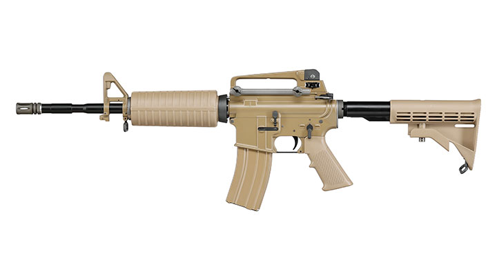 Wei-ETech M4A1 Carbine Vollmetall AWSS Open-Bolt GBB 6mm BB tan - Version 3 Bild 1