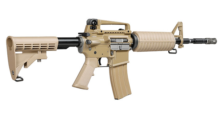 Wei-ETech M4A1 Carbine Vollmetall AWSS Open-Bolt GBB 6mm BB tan - Version 3 Bild 3