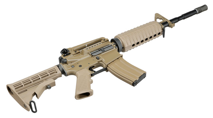 Wei-ETech M4A1 Carbine Vollmetall AWSS Open-Bolt GBB 6mm BB tan - Version 3 Bild 4