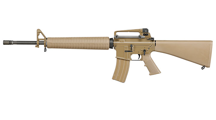 Wei-ETech M16A3 Rifle Vollmetall AWSS Open-Bolt GBB 6mm BB tan - Version 3 Bild 1
