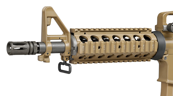 Wei-ETech M4 CQB RIS Vollmetall AWSS Open-Bolt GBB 6mm BB tan - Version 3 Bild 6