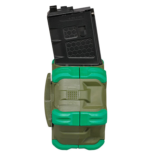 Wei-ETech M4 / M16 GBB Single Trommelmagazin Hi-Cap 350 Schuss oliv - Version 3 - Softairgas Version Bild 6