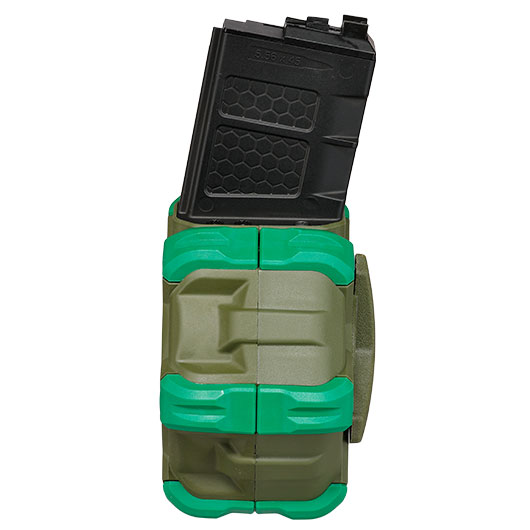 Wei-ETech M4 / M16 GBB Single Trommelmagazin Hi-Cap 350 Schuss oliv - Version 3 - Softairgas Version Bild 7