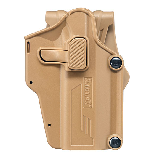 Amomax Per-Fit Universal Tactical Holster Polymer Paddle - passend fr ber 80 Pistolen Rechts khaki