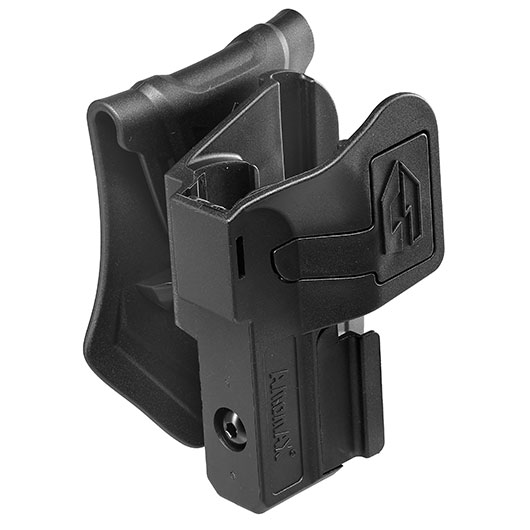 Amomax Per-Fit Rail Universal Tactical Holster Polymer Paddle - passend fr Pistolen mit Underbarrel Rail Rechts schwarz Bild 1