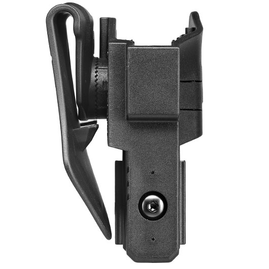 Amomax Per-Fit Rail Universal Tactical Holster Polymer Paddle - passend fr Pistolen mit Underbarrel Rail Rechts schwarz Bild 2