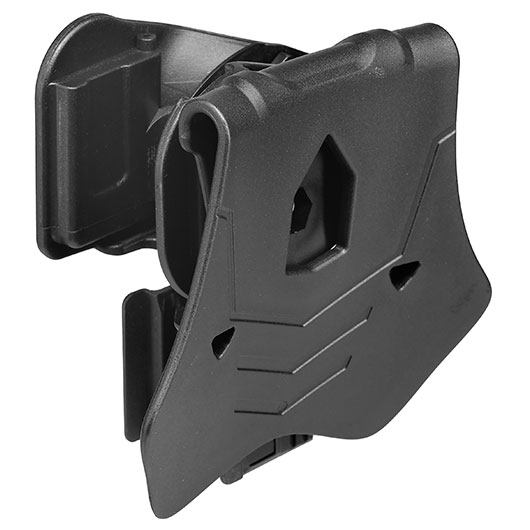 Amomax Per-Fit Rail Universal Tactical Holster Polymer Paddle - passend fr Pistolen mit Underbarrel Rail Rechts schwarz Bild 5