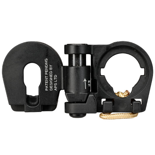 APS Aluminium Stock-Tube Klappschaft-Adapter f. APS / TM M4 / AR-15 S-AEG Gewehre schwarz Bild 3