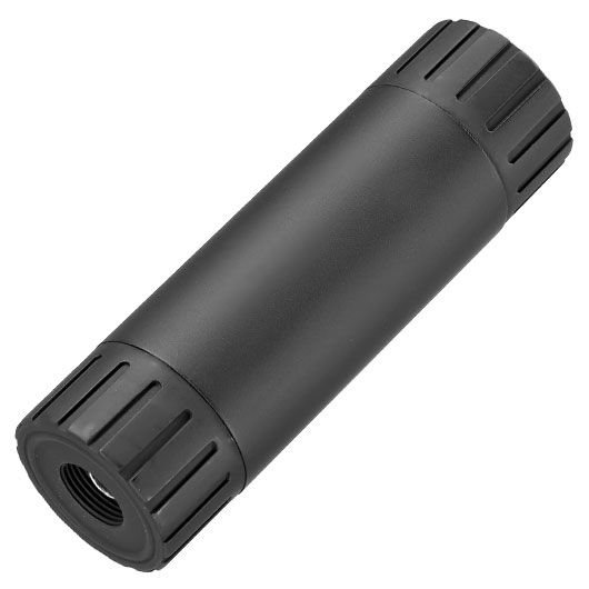 APS PUD Power Up Device Aluminium Suppressor Kit 110 x 34mm 14mm- mit 98mm Innenlauf schwarz Bild 1