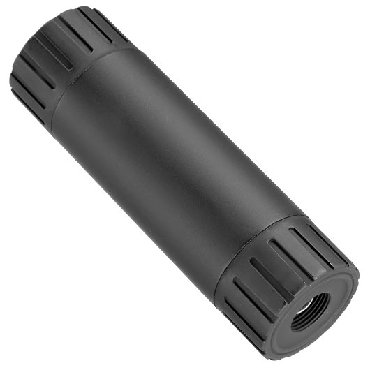 APS PUD Power Up Device Aluminium Suppressor Kit 110 x 34mm 14mm- mit 98mm Innenlauf schwarz Bild 3