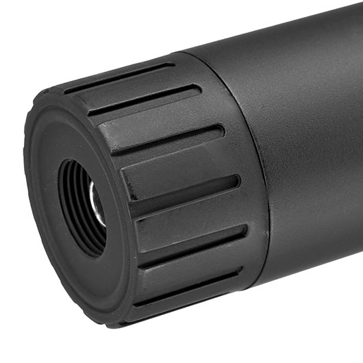 APS PUD Power Up Device Aluminium Suppressor Kit 110 x 34mm 14mm- mit 98mm Innenlauf schwarz Bild 7