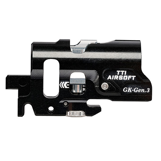 TTI Airsoft CNC Aluminium TDC-Style Hop-Up Chamber f. Tokyo Marui G17 / G19 / G34 GEN3 GBB Serie schwarz Bild 6