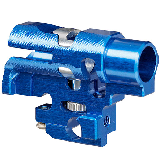 TTI Airsoft CNC Aluminium TDC-Style Hop-Up Chamber f. Tokyo Marui / Wei-ETech Hi-Capa / M1911 GBB Serie blau Bild 2