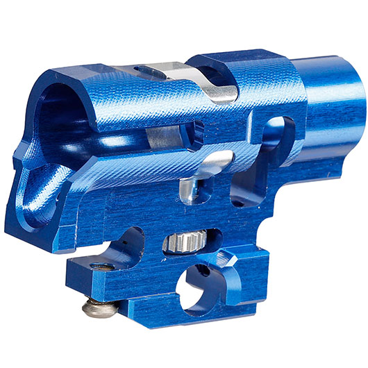TTI Airsoft CNC Aluminium TDC-Style Hop-Up Chamber f. Tokyo Marui / Wei-ETech Hi-Capa / M1911 GBB Serie blau Bild 3
