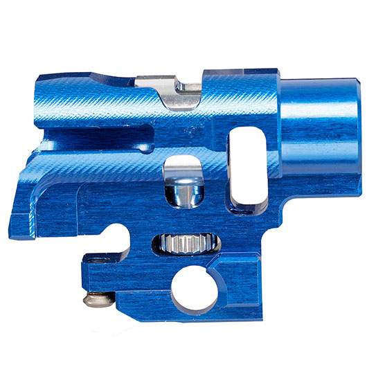 TTI Airsoft CNC Aluminium TDC-Style Hop-Up Chamber f. Tokyo Marui / Wei-ETech Hi-Capa / M1911 GBB Serie blau Bild 7