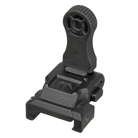 APS Falcon Aluminium Flip-Up Sight Set Front / Rear fr 20 - 22mm Schienen schwarz Bild 5