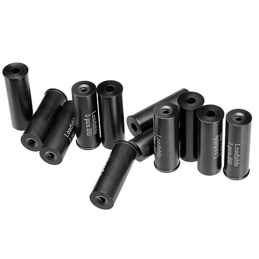 APS Striker-12 MKII Ersatzhlsen fr 3 6mm BB Rundkugeln schwarz - 12 Stck