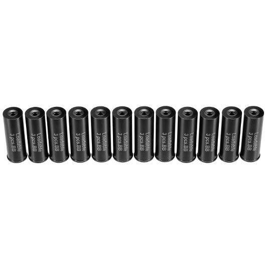 APS Striker-12 MKII Ersatzhlsen fr 3 6mm BB Rundkugeln schwarz - 12 Stck Bild 1